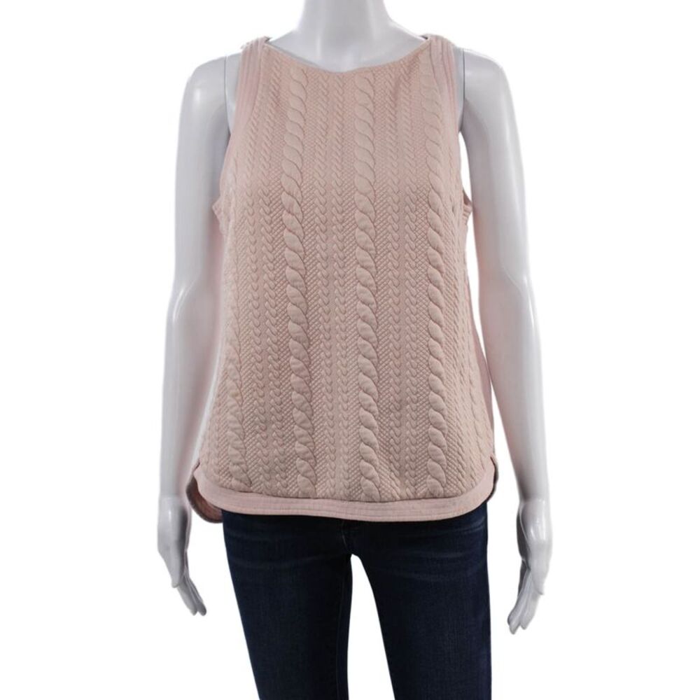 Philosophy By Republic Women Pink Sleeveless Tank Round Neck Classic Size M